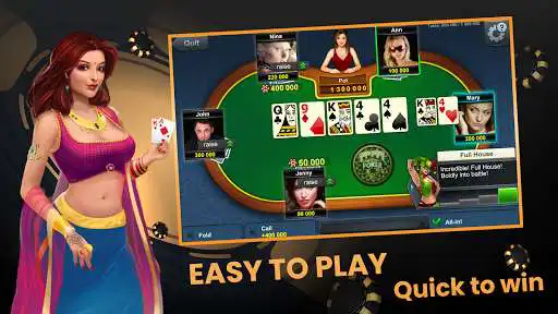 Play Queen Poker Offline - Texas Holdem Online Card  and enjoy Queen Poker Offline - Texas Holdem Online Card with UptoPlay