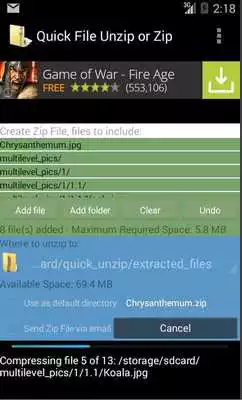 Play Quick File Unzip Or Zip (QUOZ)