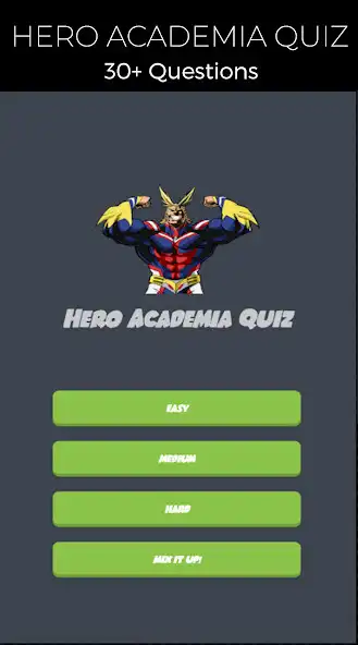 Play Quiz Game for Hero Academia  and enjoy Quiz Game for Hero Academia with UptoPlay