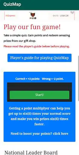 Play QuizMap as an online game QuizMap with UptoPlay