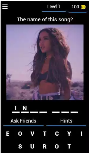 Play Quiz songs Ariana Grande  and enjoy Quiz songs Ariana Grande with UptoPlay