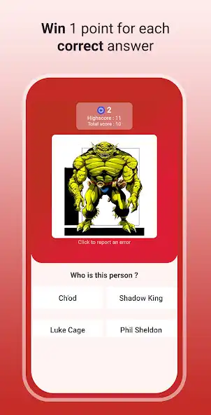 Play Quiz superhero as an online game Quiz superhero with UptoPlay