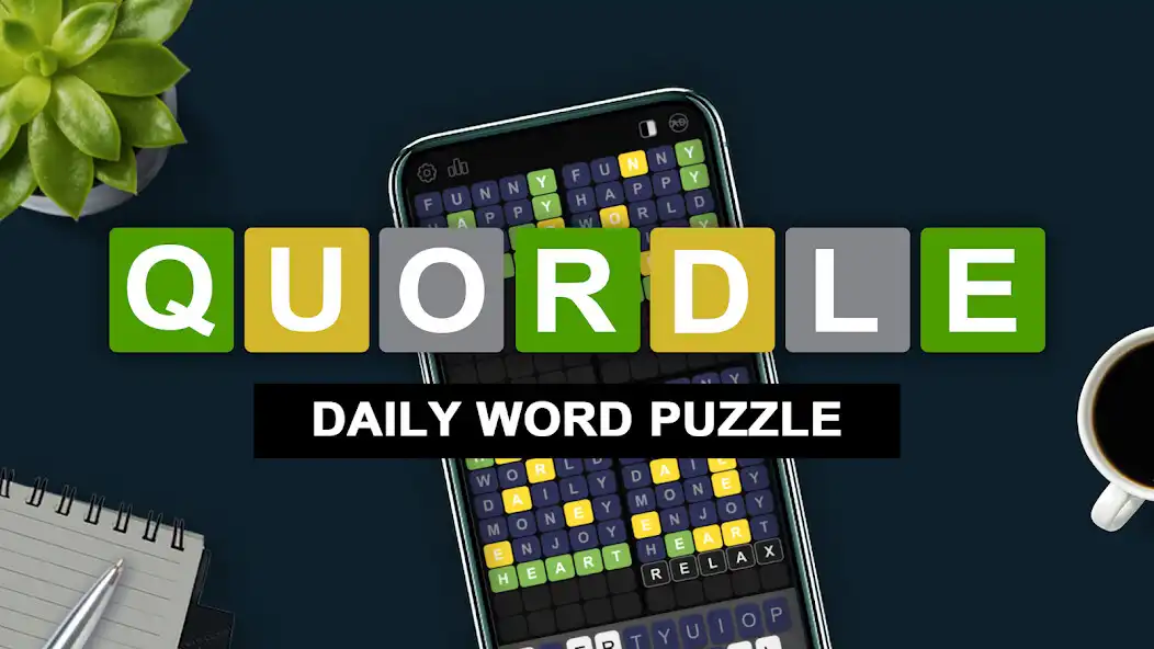 Play Quordle - Daily Word Guess  and enjoy Quordle - Daily Word Guess with UptoPlay