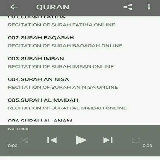 Play Quran MP3  Abdulbasit Abdussamad Online