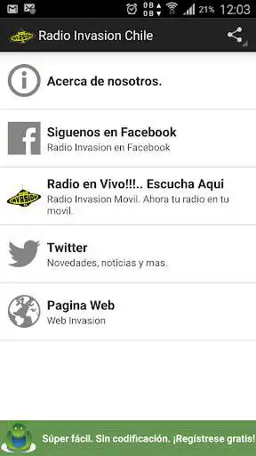 Play Radio Invasion Movil  and enjoy Radio Invasion Movil with UptoPlay