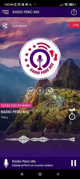 Play Radio Peru Mix  and enjoy Radio Peru Mix with UptoPlay