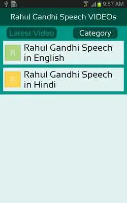 Play Rahul Gandhi Speech VIDEOs