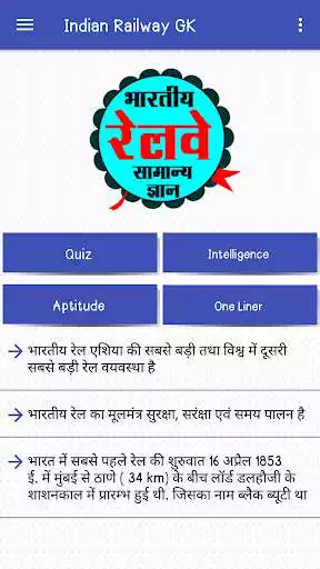 Play Railway Exam Preparation GK in Hindi