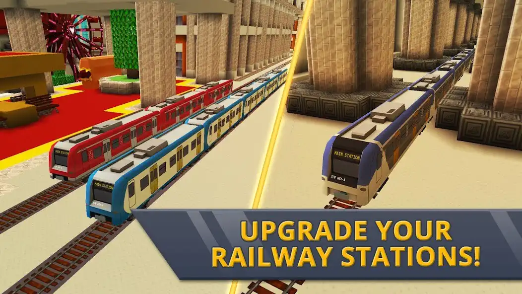 Play Railway Station Craft as an online game Railway Station Craft with UptoPlay