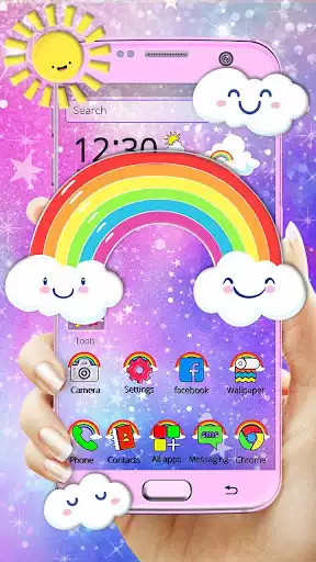 Play Rainbow, Galaxy Themes & Live Wallpapers  and enjoy Rainbow, Galaxy Themes & Live Wallpapers with UptoPlay