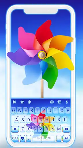 Play Rainbow Pinwheel Keyboard Background  and enjoy Rainbow Pinwheel Keyboard Background with UptoPlay