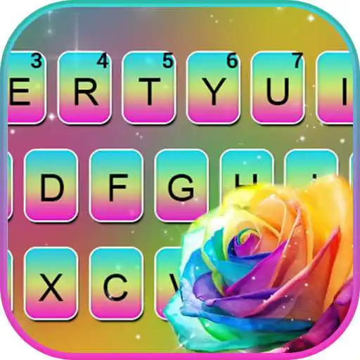 Play Rainbow Rose Keyboard Theme APK