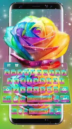 Play Rainbow Rose Keyboard Theme  and enjoy Rainbow Rose Keyboard Theme with UptoPlay