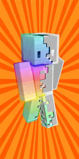 Play Rainbow Skins For Minecraft as an online game Rainbow Skins For Minecraft with UptoPlay