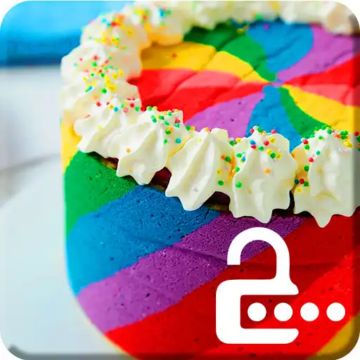 Play Rainbow Unicorn Cake Sweet Color Screen Lock APK