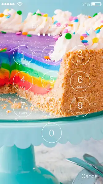 Play Rainbow Unicorn Cake Sweet Color Screen Lock as an online game Rainbow Unicorn Cake Sweet Color Screen Lock with UptoPlay