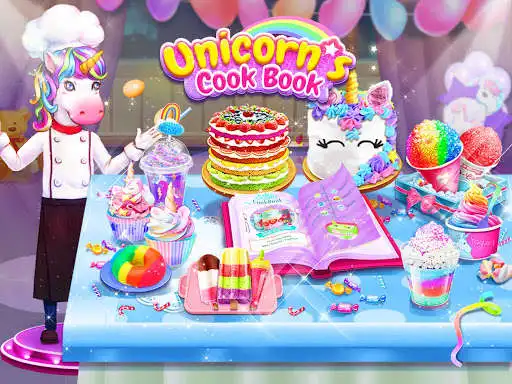 Play Rainbow Unicorn Secret Cook Book: Food Maker Games  and enjoy Rainbow Unicorn Secret Cook Book: Food Maker Games with UptoPlay