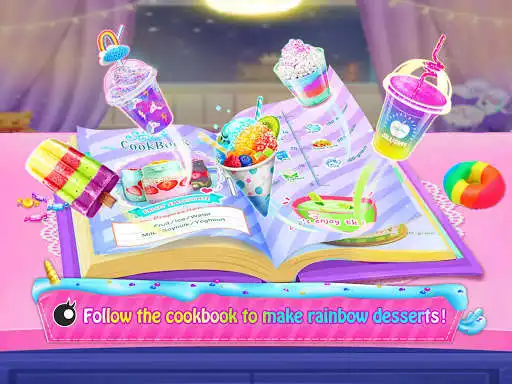 Play Rainbow Unicorn Secret Cook Book: Food Maker Games as an online game Rainbow Unicorn Secret Cook Book: Food Maker Games with UptoPlay