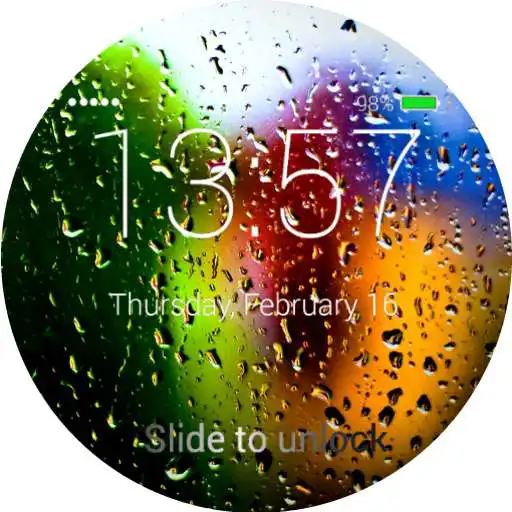 Free play online Rain Drops Lock Screen  APK