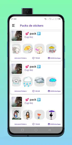 Play Raining Stickers WAStickerApps  and enjoy Raining Stickers WAStickerApps with UptoPlay