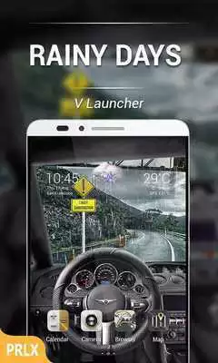 Play Rainy Days Parallax V Launcher Theme