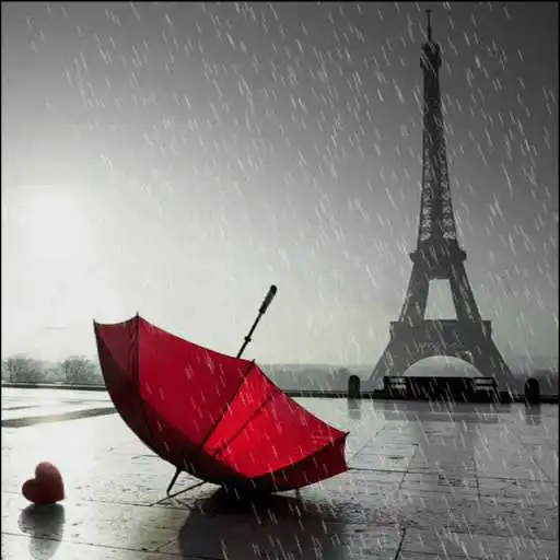 Free play online Rainy Red Umbrella LWP  APK