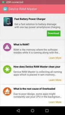 Play RAM Booster device cleaner