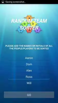 Play Random Team Sorter