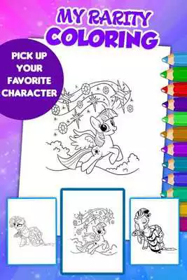 Play Rarity Coloring Game