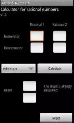 Play Rational Calculator as an online game Rational Calculator with UptoPlay