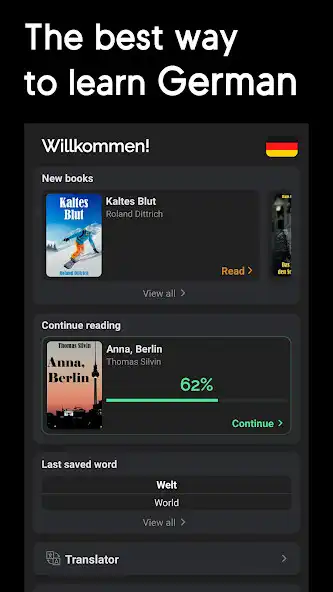 Play Reading: Learn German Language as an online game Reading: Learn German Language with UptoPlay