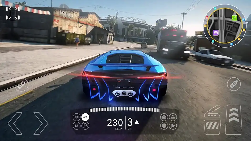 Real Car Driving Race City 3D online game with UptoPlay