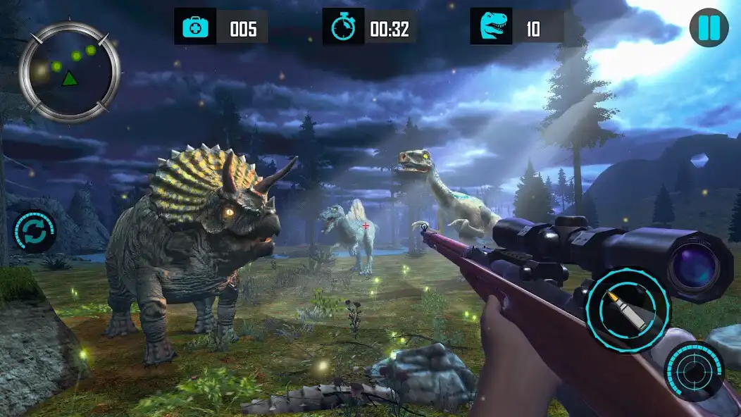 Play Real Dino Hunting Gun Games as an online game Real Dino Hunting Gun Games with UptoPlay