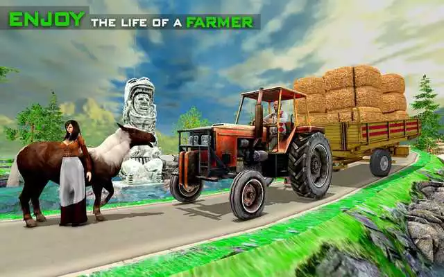 Play Real farming cargo tractor simulator 2018