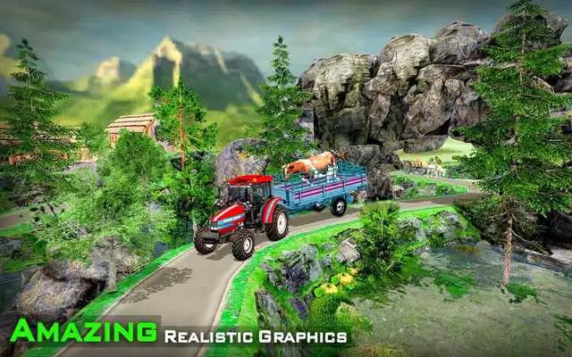 Play Real farming cargo tractor simulator 2018