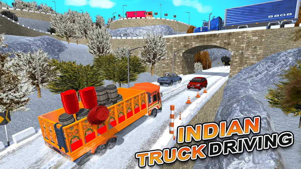 Play Real Indian Cargo Truck 3D as an online game Real Indian Cargo Truck 3D with UptoPlay