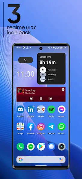 Play RealmeUI 3.0 - icon pack  and enjoy RealmeUI 3.0 - icon pack with UptoPlay