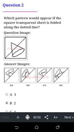 Play Reasoning Quiz Paper Folding-2 as an online game Reasoning Quiz Paper Folding-2 with UptoPlay