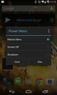 Play Reboot Menu Widget *ROOT*