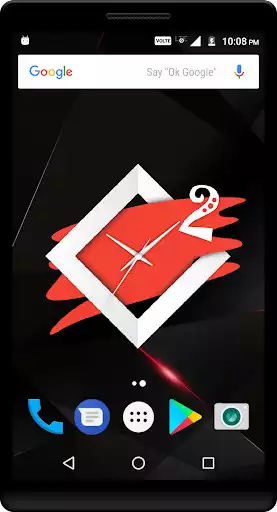 Play Red Clock Live Wallpaper