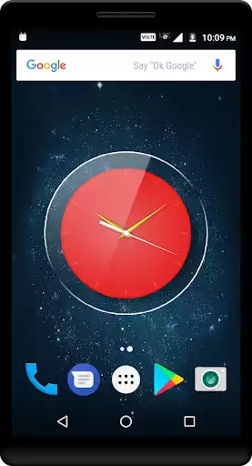 Play Red Clock Live Wallpaper