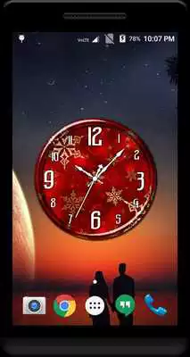 Play Red Clock Live Wallpaper