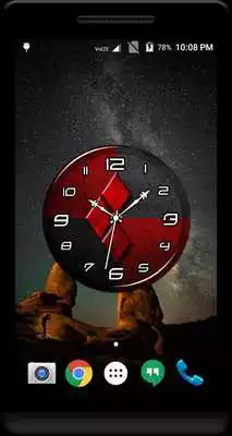 Play Red Clock Live Wallpaper