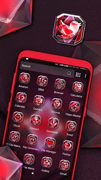 Play Red Diamond Launcher Theme as an online game Red Diamond Launcher Theme with UptoPlay