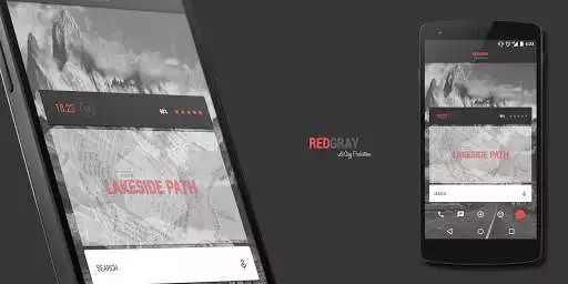 Play APK RedGray for Kustom  and enjoy RedGray for Kustom with UptoPlay lasing.kustom.redgray