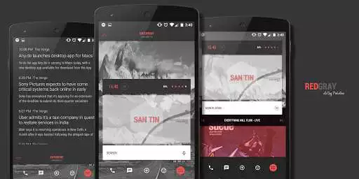 Play APK RedGray for Kustom  and enjoy RedGray for Kustom with UptoPlay lasing.kustom.redgray