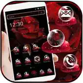 Free play online Red Rose Petal Theme for Launcher APK