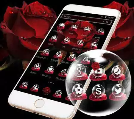 Play Red Rose Petal Theme for Launcher