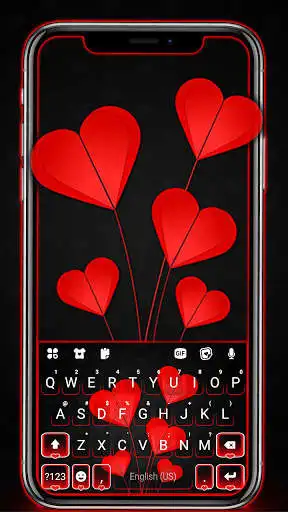 Play Red Valentine Heart Keyboard Background  and enjoy Red Valentine Heart Keyboard Background with UptoPlay