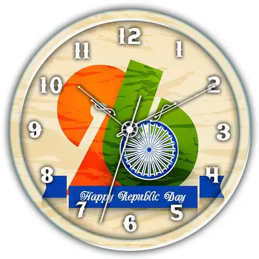 Free play online Republic Day Clock Live Wallpaper APK